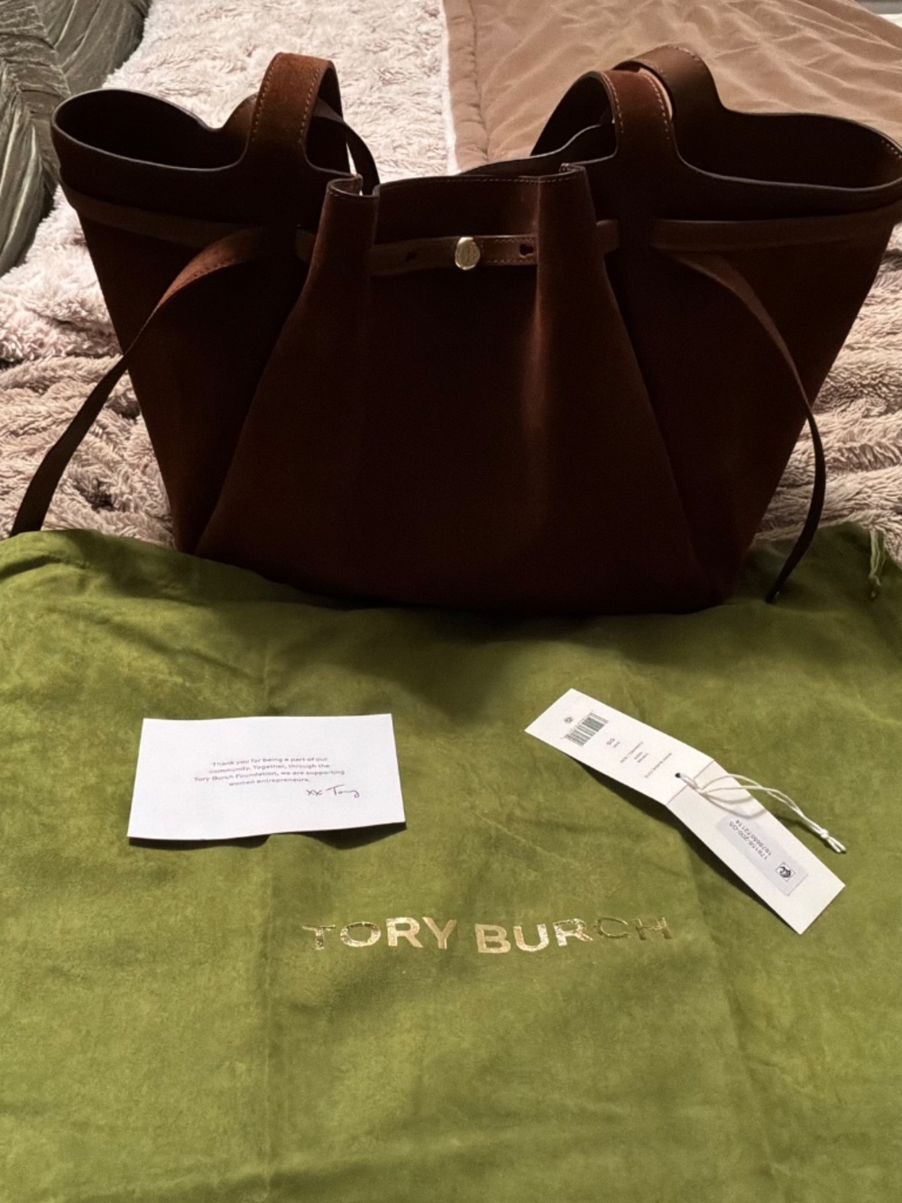 Tory Burch Romy Suede Bag - Picture 5 of 8